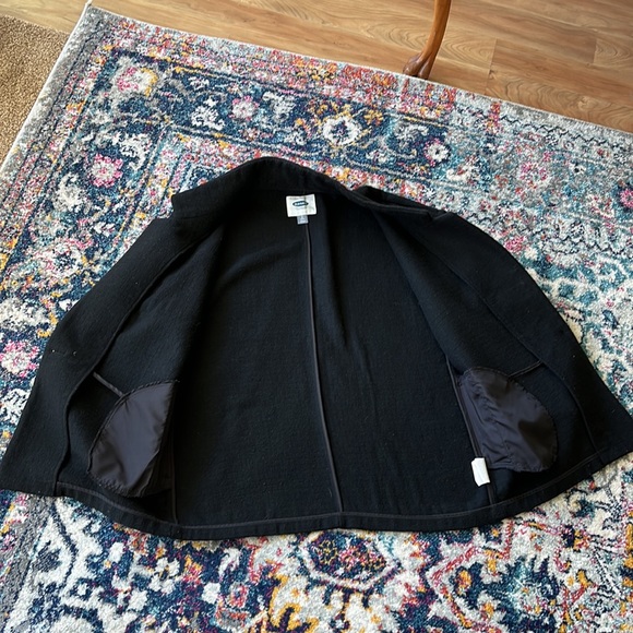 - Old navy black wool blend relaxed blazer / jacket size S - Picture 8 of 8